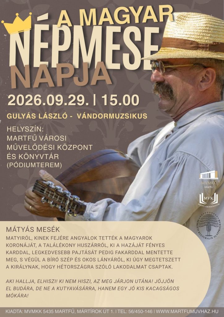 A Magyar Népmese Napja Martfűn