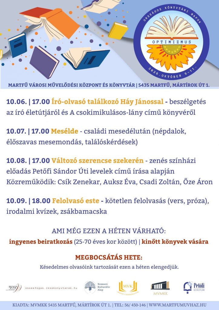 Országos Könyvtári Napok Martfűn